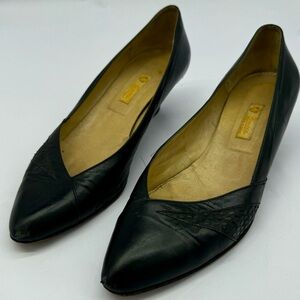 Gucci Black Leather Heels